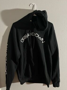 Black Pullover Hoodie with Front Pocket